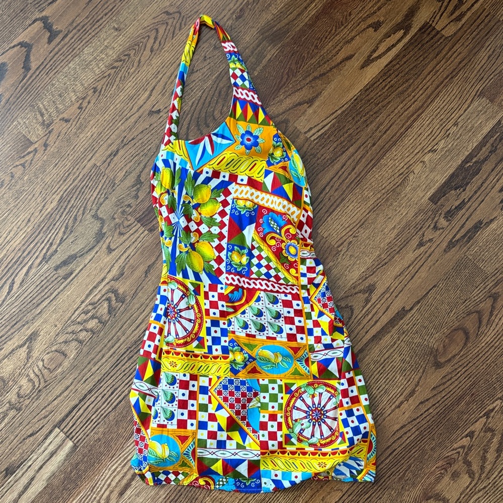 Colorful Geometric Print Dress seven wonders